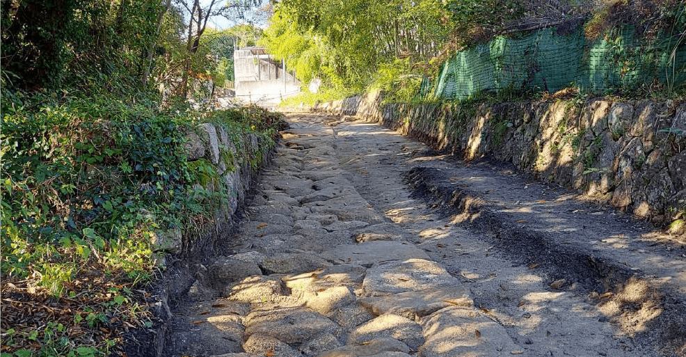 画像:大野第9区丸石「向原石畳保全」「併設道路」提言